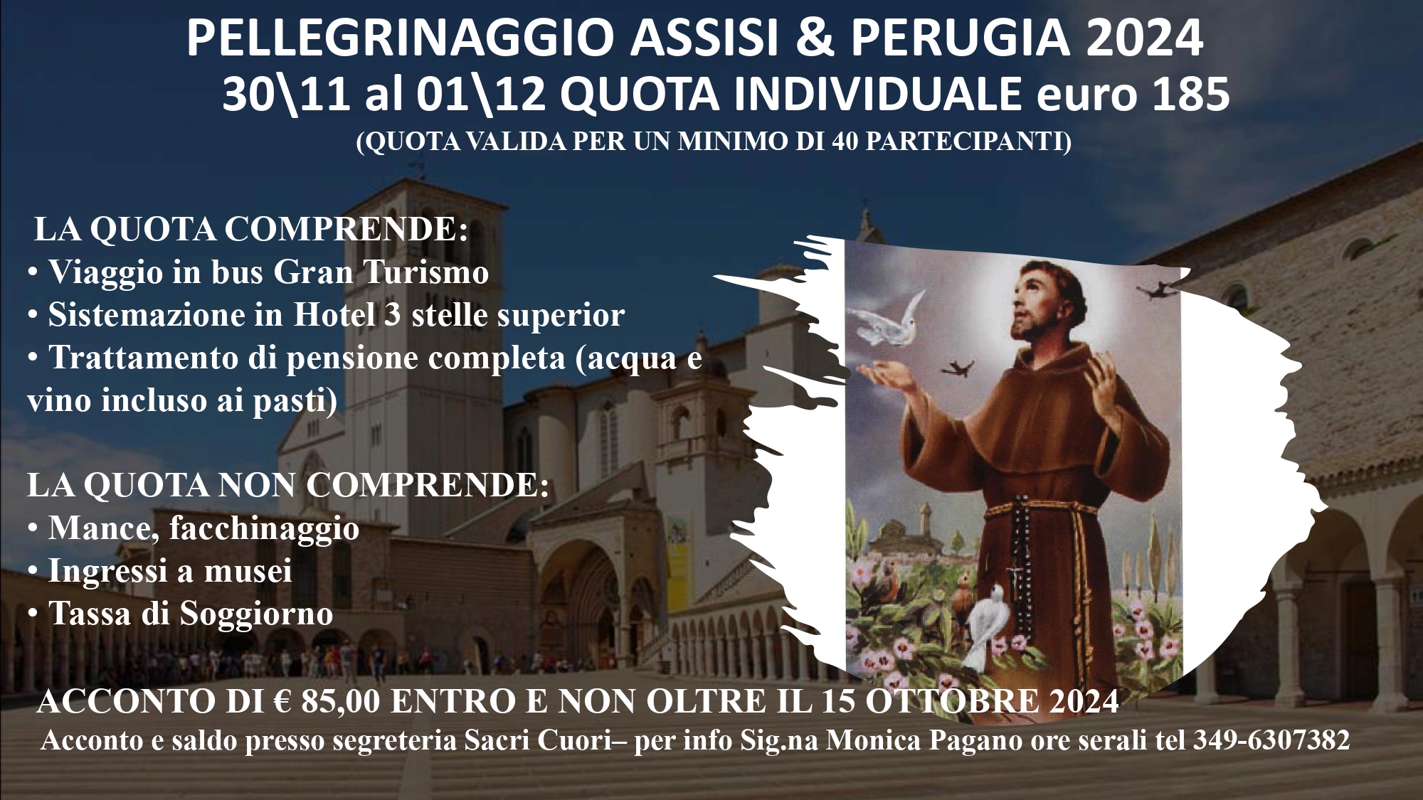 Pellegrinaggio Assisi 2024