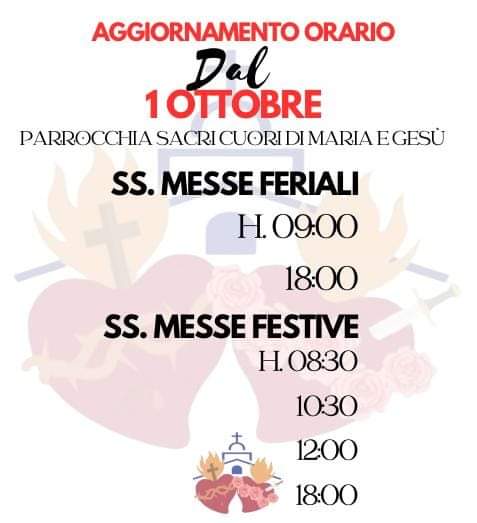 Aggiornamento Orari SS Messe