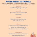 Appuntamenti Settimanali