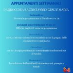 Appuntamenti Settimanali